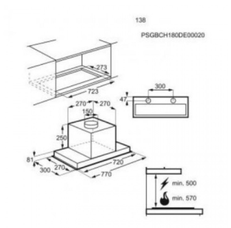 вытяжка кухонная Electrolux LFG719XHob2Hood купить