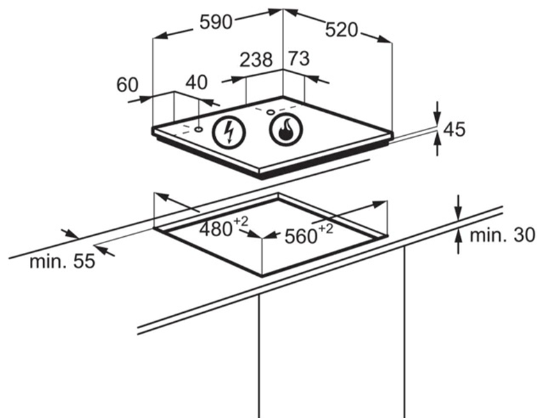 варочная поверхность Electrolux KGG6437K купить