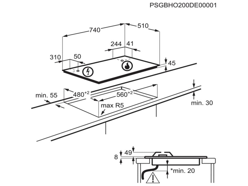 варочная поверхность Electrolux KGG75362K купить