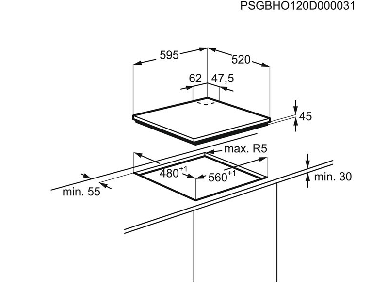 варочная поверхность Electrolux KGG6456K купить
