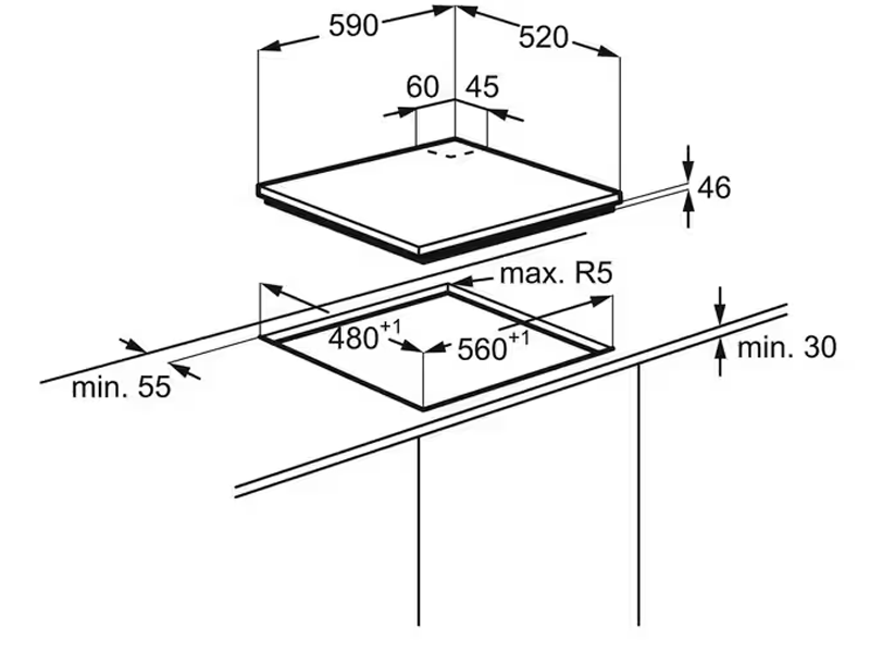 варочная поверхность Electrolux KGG643753KHob2Hood купить