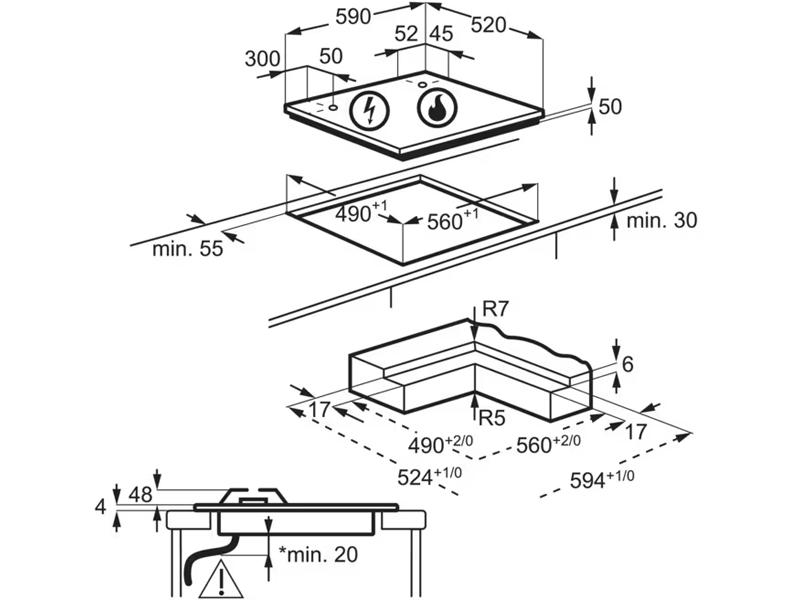 варочная поверхность Electrolux KDI641723K купить