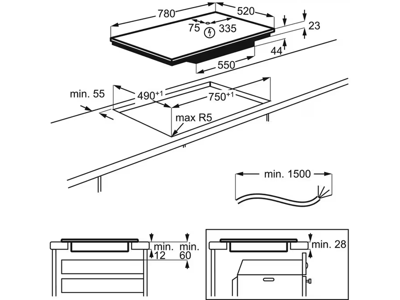 варочная поверхность Electrolux EIV83443BW купить
