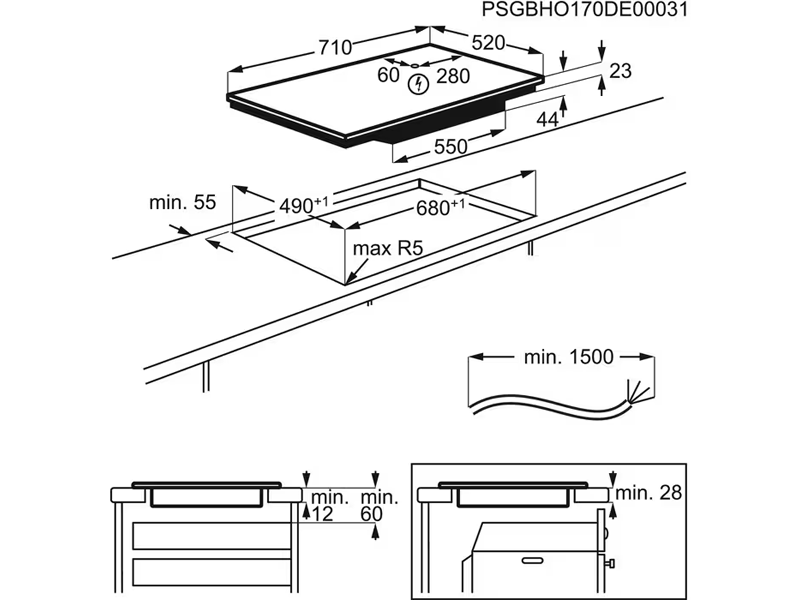 варочная поверхность Electrolux EIV734 купить