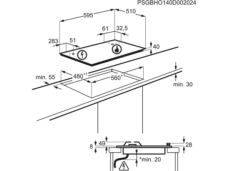 варочная поверхность Electrolux EGH6343ROR купить