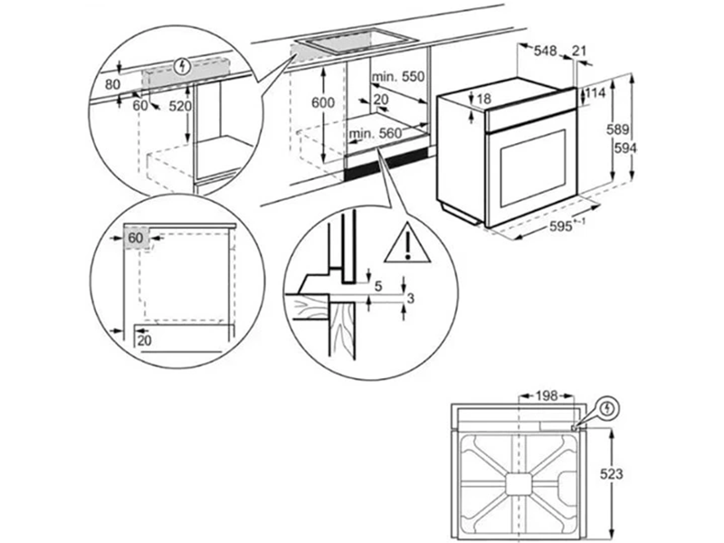 духовой шкаф Electrolux EOA5220FOV купить