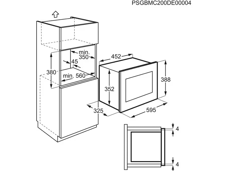 мікрохвильова піч вбудована Electrolux LMS2203EMK купити