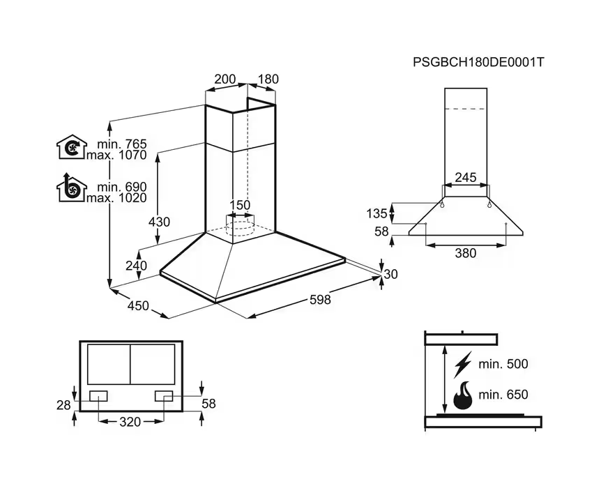 вытяжка кухонная Electrolux LFC316X купить