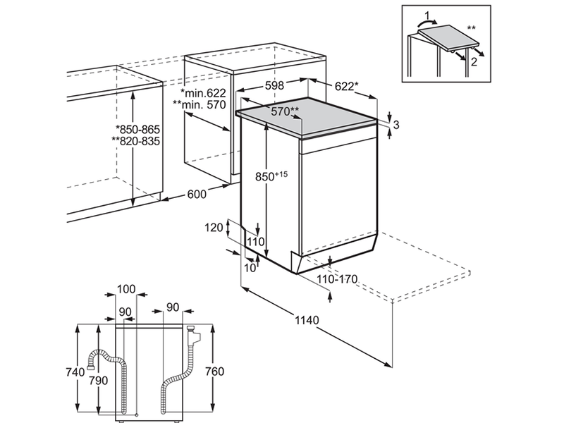 посудомоечная машина Electrolux ESA47210SX купить